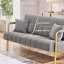 Color 2 Seater Loveseat ,143 CM wide  Sofa Couch-124637685