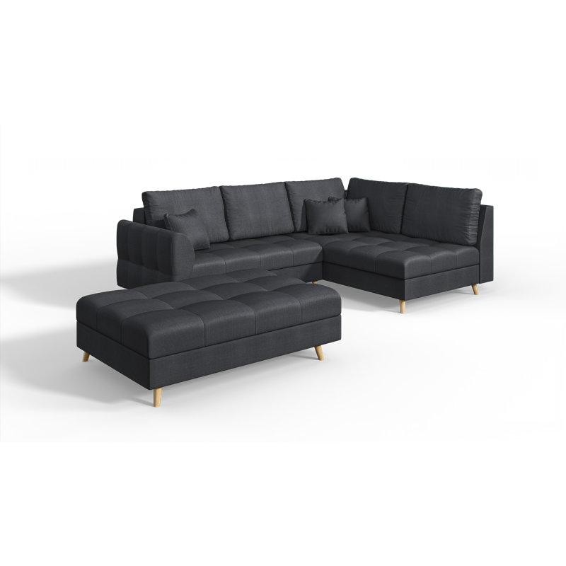 Scandinavian Footstool, Anthracite