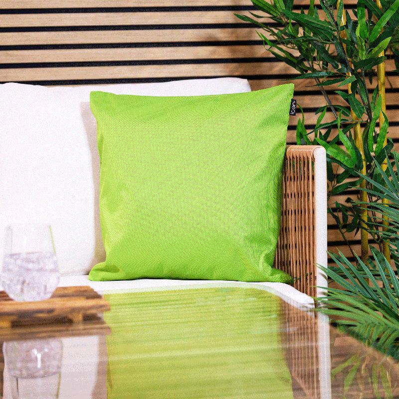 Bean Bag Bazaar Indoor-Outdoor Cushions, Lime Green