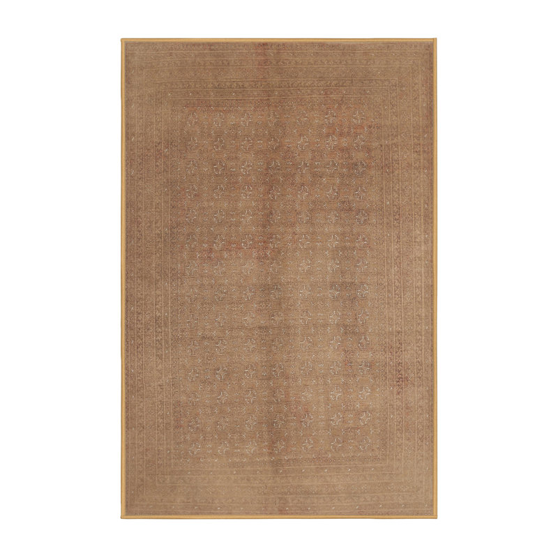 Tapis brun contemporain, Rectangle 7 pi x 10 pi