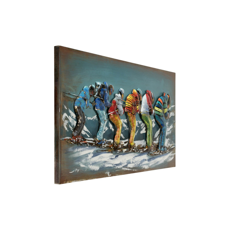Handmade Rustic Entertainment Wall Decor on Metal