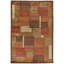 Keystone Hand Knot Color Block Rug, Brown/Rust, 2Ft X 3Ft Accent Rug-1286861304