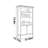 Large capacity furniture storage bookcase