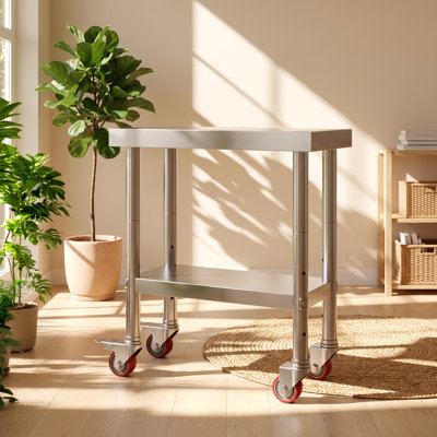 Stainless Steel Top End Table