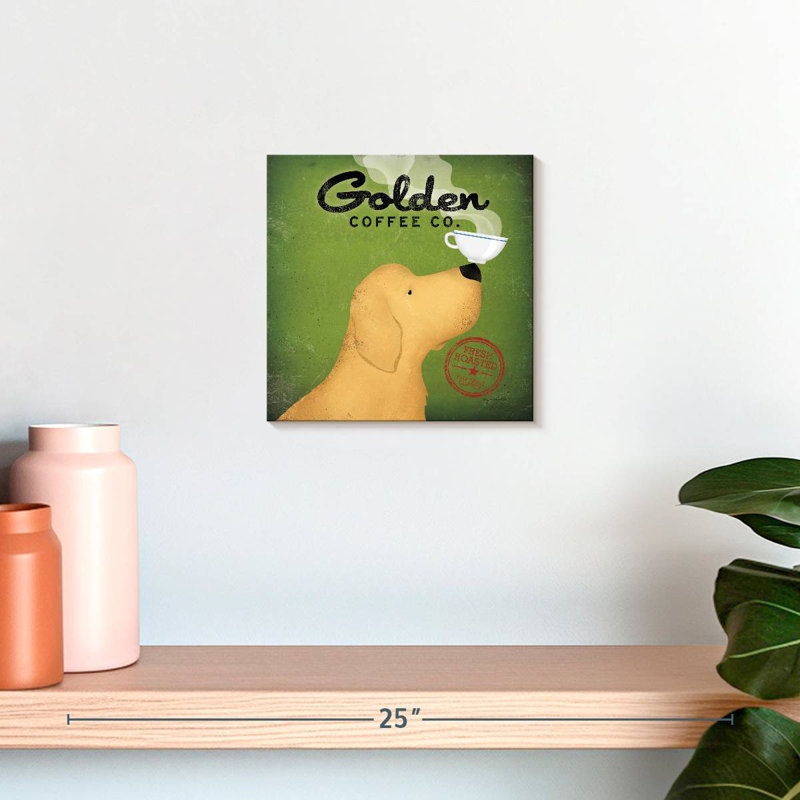 Yarlin Golden Coffee Co sur fond vert