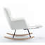 Chaise berçante en tissu avec repose-pieds Teddy-1773348971