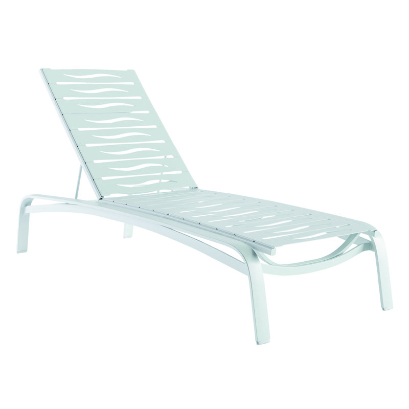 Chaise longue inclinable de 81,5 po Laguna Beach EZ Span ™, Parchemin, Obsidienne