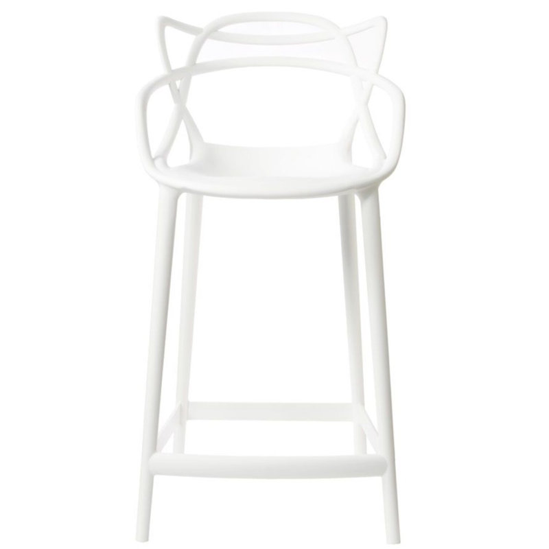 Scoles, White, Counter Stool (26" Seat Height)