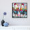 Reproduction d'art graphique sur toile tendue, "Let's parle de poulet" par Art Fiore