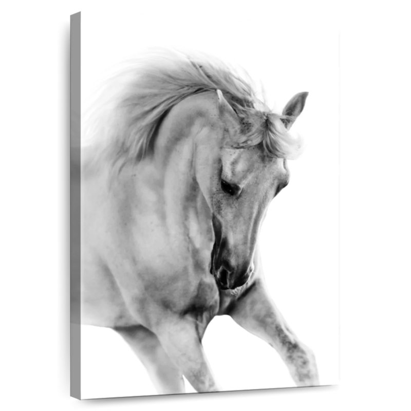 Brampt Elegant White Horse, 39" H x 26" W