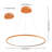 Odin 1-Light LED Unique / Statement Chandelier-116415420-71027345