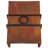 Rustic Lodge Wrought Iron Flush Mounted Sconce-16183299
