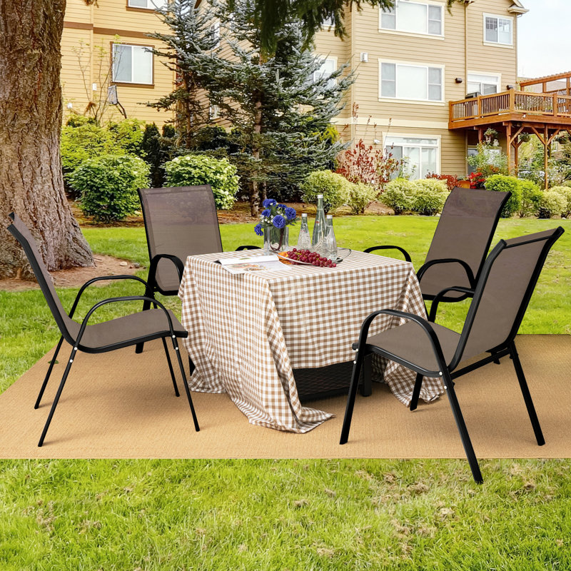 Fauteuil de patio Armandina, Brun