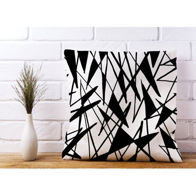 Klarice Abstract Square Cushion
