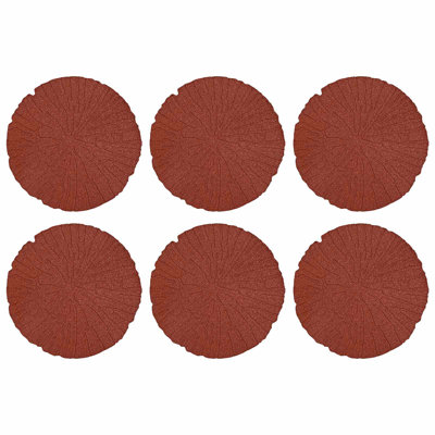 Tremplin 6 pièces Vidaxl rouge 17,72 po x 0,71 po en caoutchouc