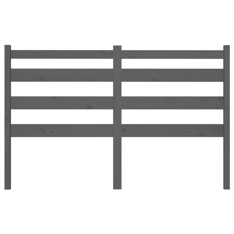 Merrifield Solid Wood Slat Headboard, 126 x 100 cm, Light Grey