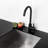Matte Black Kitchen Sink Faucet With Single Handle - 304 Stainless Steel Construction, 360 Rotatable Spout, Rust And Corrosion , Easy Daily Cleaning, Simple Installation, 1.75 Gpm Max Flow, Includes