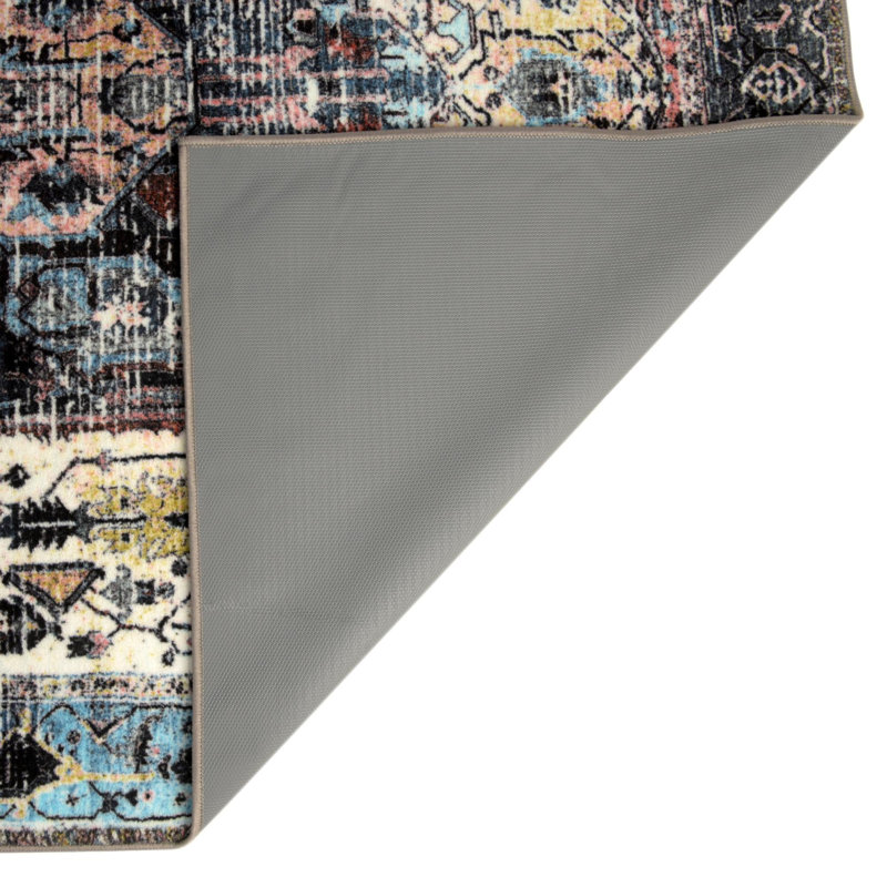 Tapis oriental bleu / noir Acelin, Rectangle 2 pi 2 po x 3 pi