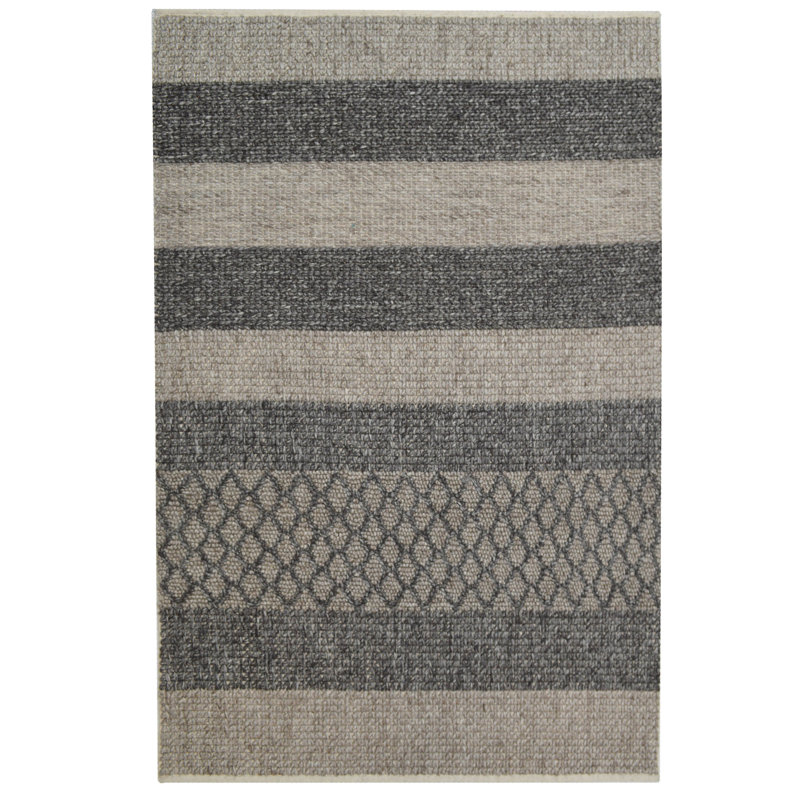 Striped Hand Woven 160cm X 230cm Area Rug