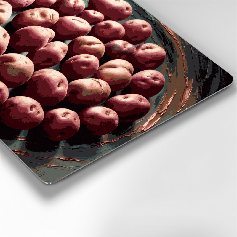 Vegetables Potato Red Red Metal Wall Art, 11" H x 14" W