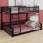 Floor Bunk Bed Frame With Ladder And Safety Guardrails-794822387