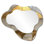 Golden Beige Mosaic Art Decor - miroir mural abstrait nuage, miroir de coiffeuse moderne, imprimé sur métal