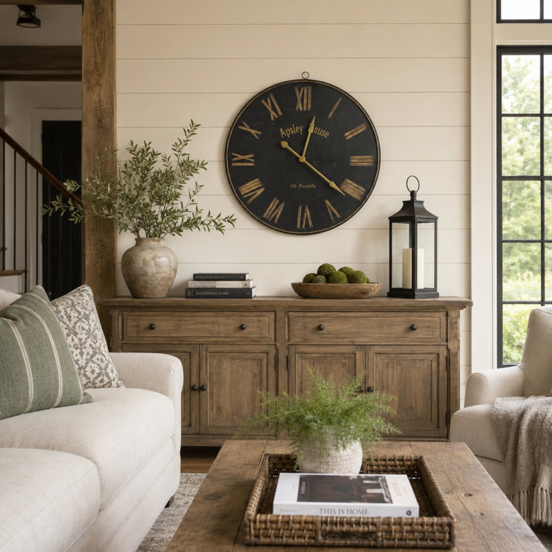 Apsley House Oversized Metal Wall Clock&nbsp;