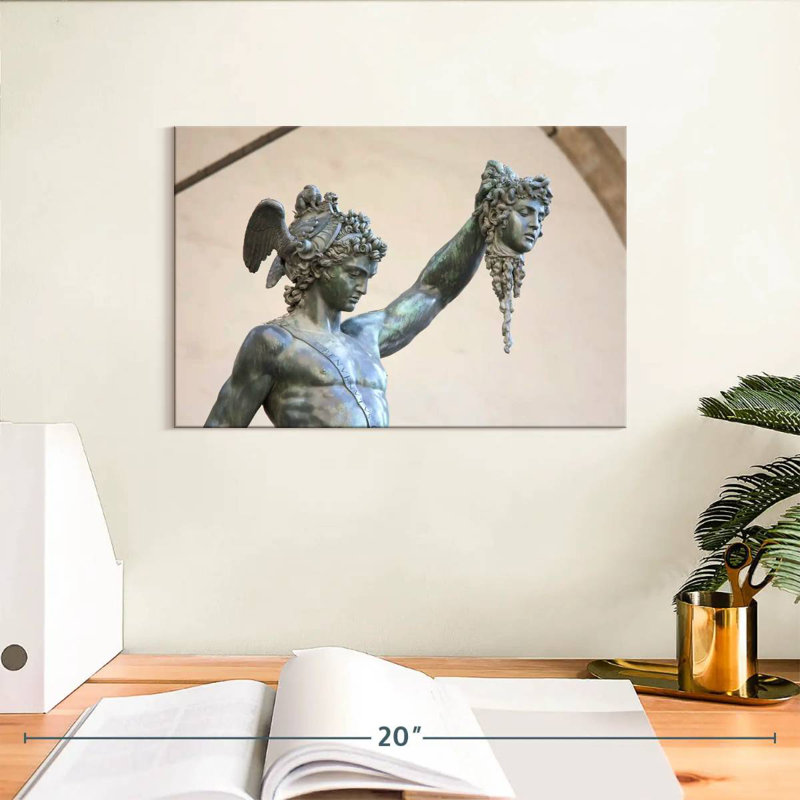 Statue Kelan Perseus et Medusa, H 8 po x l 12 po