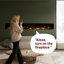 Foyer électrique encastré / mural de 100 po à 3 côtés avec application et contrôle intelligent Wi-Fi, flammes de gradation RVB à DEL panoramique, chauffage PTC 1500W / 3000W-507479973