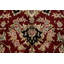 Tapis rouge noué à la main de conception unique 5 pi 9 po x 8 pi 10 po New Age
