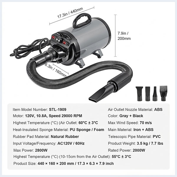 Dimensions du produit