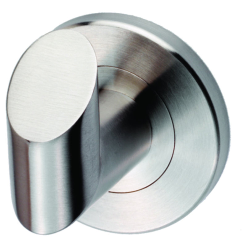 Gudmand Wall Mounted Robe Hook, Polished Stainless Steel