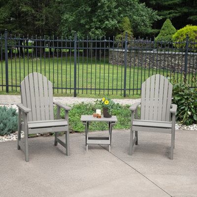 Chaise Adirondack en plastique avec table Anette