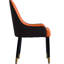 Ensemble de 2 chaises de salle à manger modernes () (faciles à enfiler sous la table) - rembourrées de mousse PU, housse en cuir, pieds en métal, conception ergonomique, peu encombrante (2) recouvertes d'éponge, base en bois massif, et-110382431