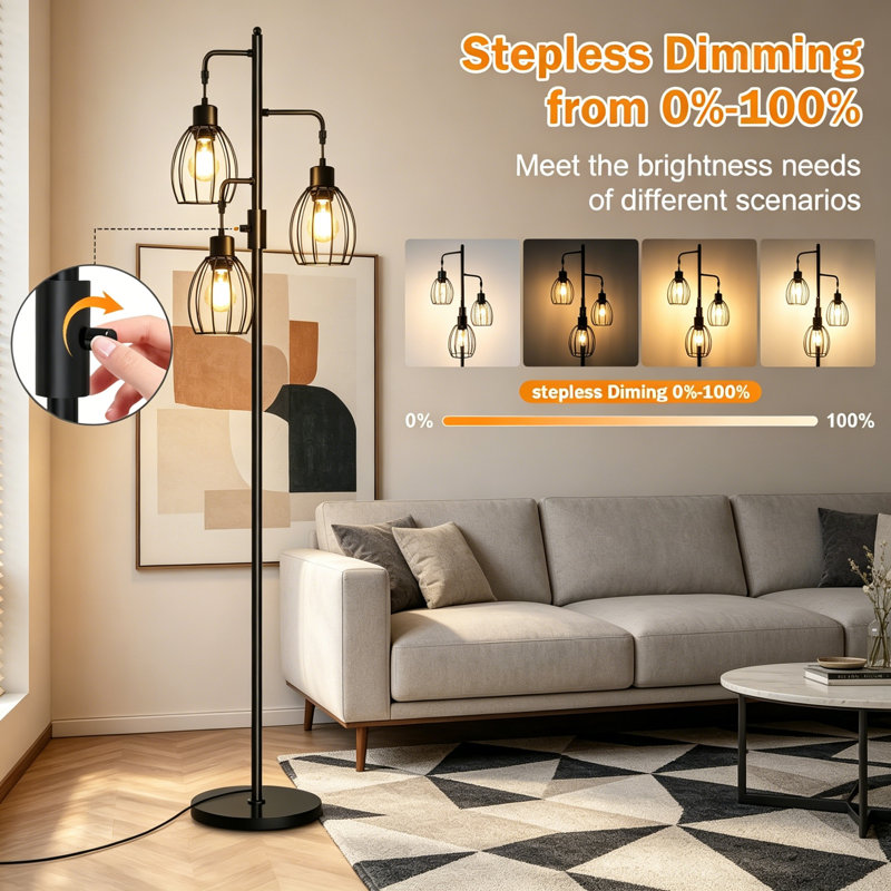 173cm Matte Column Floor Lamp