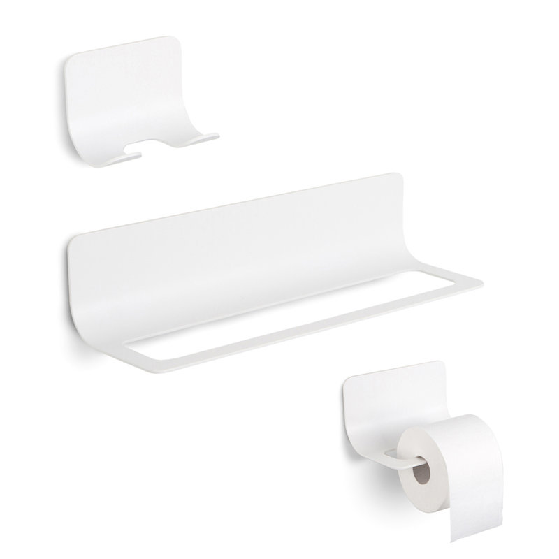 Curva 3 - Piece Bathroom Hardware Set