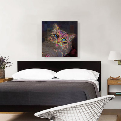 Reproduction d'art graphique sur toile, "Reproduction de chat"