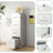 4 Drawer Vertical Filing Cabinet, A4/Legal/Letter Storage, Steel, Tilting Design, Quiet Operation-120659697