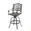 Tabouret pivotant en fonte d'aluminium