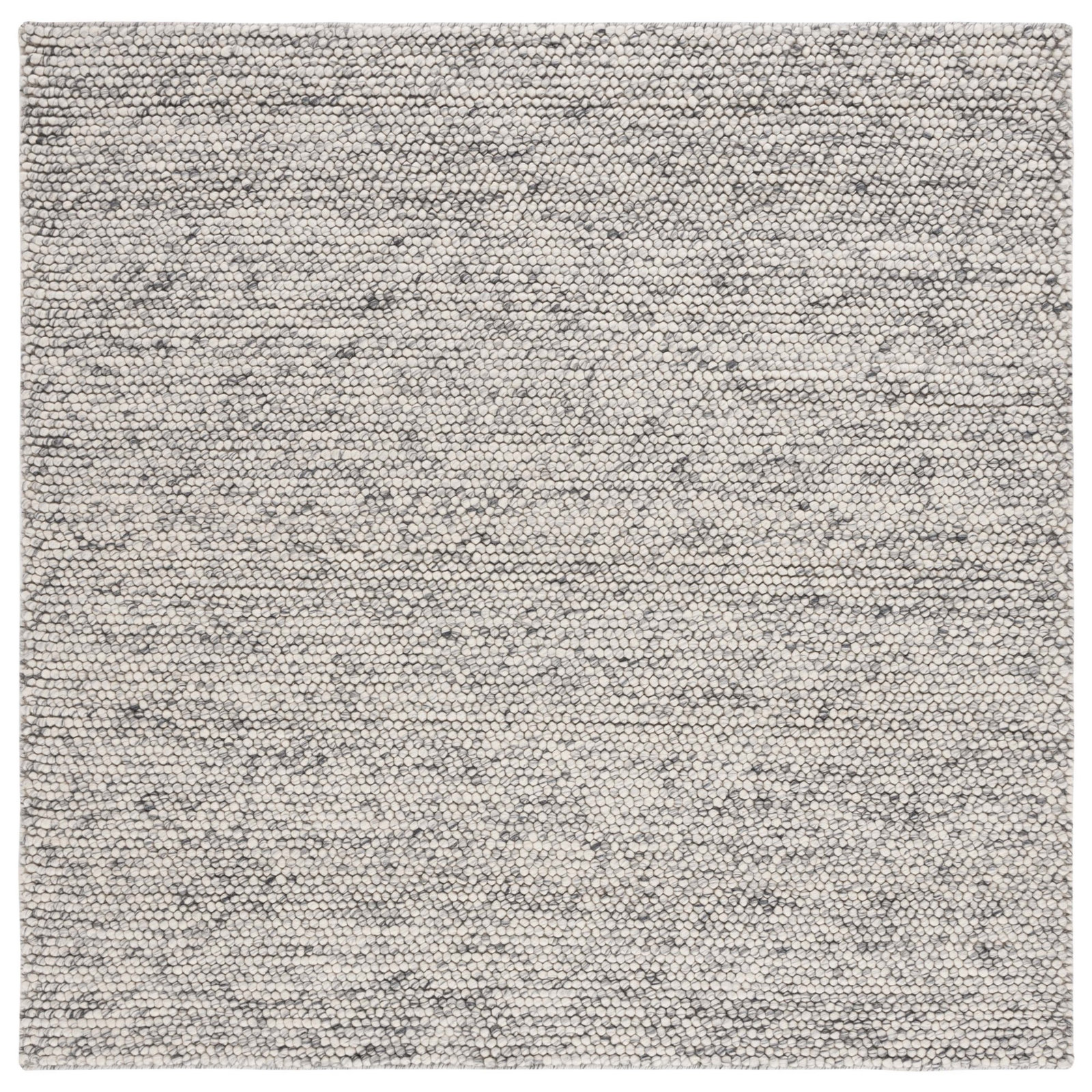 Elle Handmade Light Grey / Ivory Rug , Square 10'