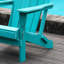 Confortable chaise pliante Adirondack, Hdpe semblable au bois avec deux porte-gobelets pour le jardin et la cour