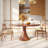 Solid Wood Round Dining Table For Kitchen Durable And Sturdy Structure-857072972