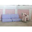 Mini canapé Blocksy en tissu bleu marine-126262897