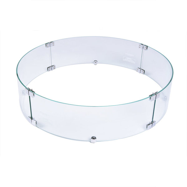 Elementi 25.4'' Round Tempered Glass Flame Guard (Glass) | Wayfair