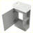 Modern Bathroom Vanity Cabinet with Two-tier Shelf-104981890