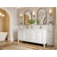 Nashville X P 22 po Meuble-lavabo double en D blanc-112588527
