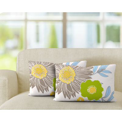 Polyester / Mélange de polyester Housse de coussin rectangulaire intérieure / extérieure lombaire et insert