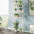Calirose 23.6" W x 68 "H x 9.4" D Over The Toilet Storage with 4-tier shelf & 4 hooks-1698560457