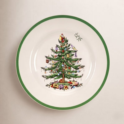 Christmas Tree 11" Porcelain Dinner Plate