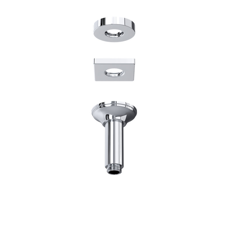 4" Ceiling Mount Shower Arm, Polished Chrome